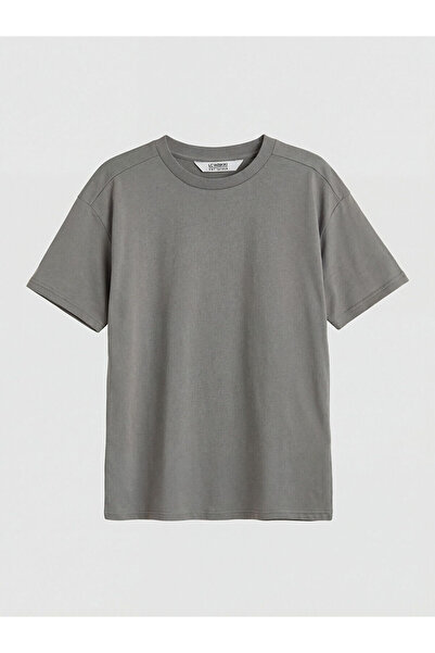 LC Waikiki Γκρι μπλουζάκι με κοντό μανίκι για αγόρια