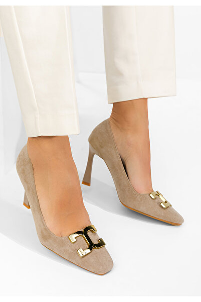 B T Shoes Pantofi cu toc subtire Cenia bej