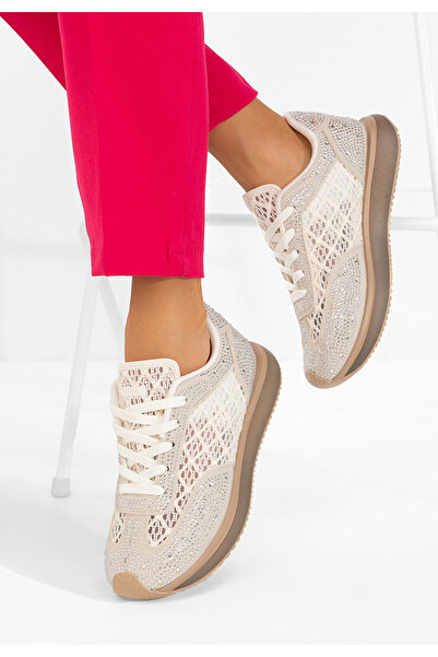 B T Shoes Γυναικεία αθλητικά παπούτσια Dorimia μπεζ