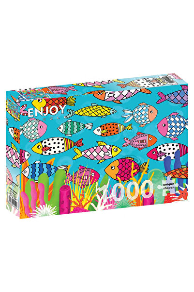 Enjoy Puzzle Puzzle 1000 piese Enjoy – Patterned Fishes