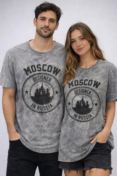 ANATOLIATEKSTILE Ένα vintage πλυμένο oversize μπλουζάκι unisex – Street Style...