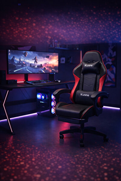 Crestj كرسي ألعاب احترافي بتصميم مريح ودعم كامل للظهر ليمنحك تجربة لعب طويلة ...