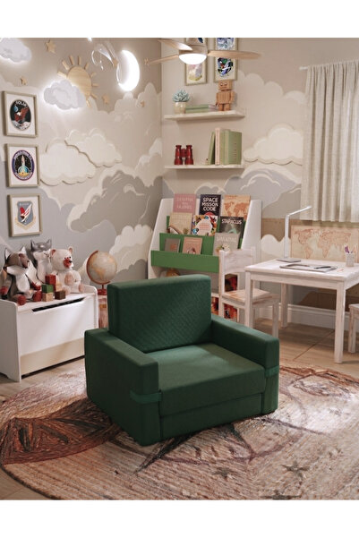 LENSA HOME Çocuk Koltuğu Komple Sünger Katlanabilir Yataklı - Çocuk Minderi 0...