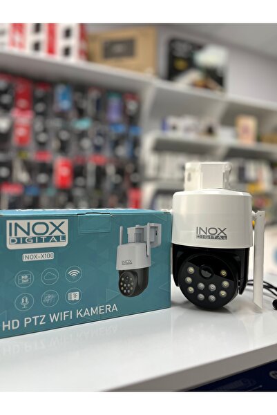 inox dijital İNOX-X100 PTZ Güvenlik Kamerası 2560x1440 HD Tek Mercek WiFi Gec...