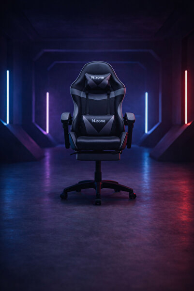 Crestj A professional gaming chair with an ergonomic design and ideal back su...