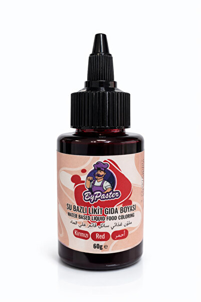 By Paster Kırmızı Su Bazlı Likit Gıda Boyası 60 Gr
