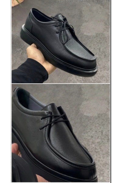 Pabuç center BAĞCIKLI hakiki deri Erkek loafer