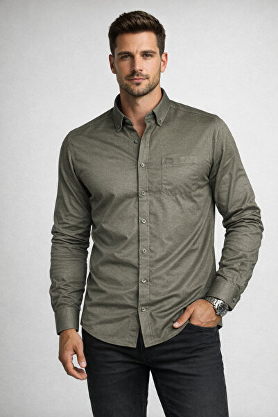 YAKAMEL Ανδρικό μακρυμάνικο πουκάμισο με μοντέρνα γραμμή, καθημερινό, κομψό, ...