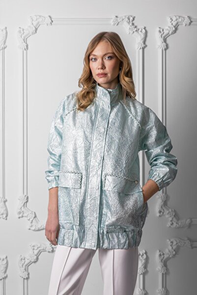 Moodbasic PREMIUM BONCUK İŞLEMELİ BROKAR CEKET