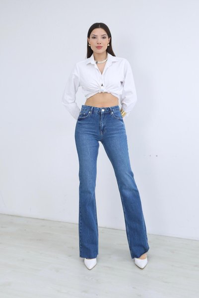 Ucajean Uca Jean Women's High Waist Flare Jean Pants