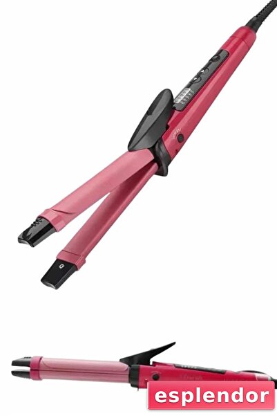esplendor Hair Styler Ceramic Coating with Straightener and Tongs Feature