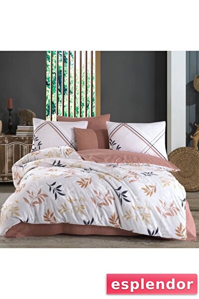 esplendor Hobby Double Ranforce Duvet Set Belen Coffee