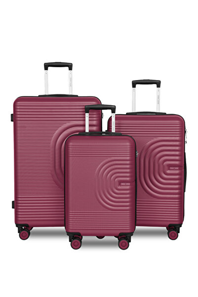 PARAJOHN Para John Stratos 3-Piece PC Luggage Set – 8 Wheel 360° Spinner Hard...