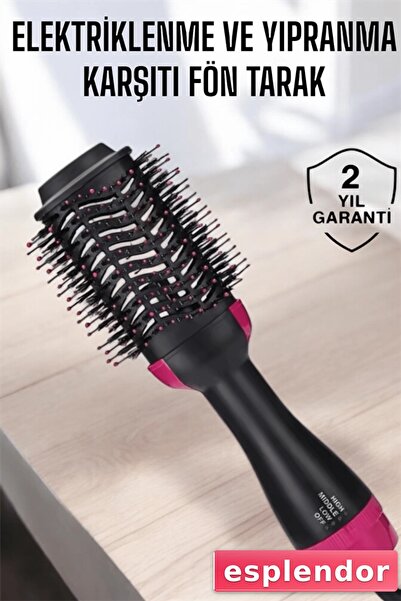 esplendor 220 ° مشط احترافي لتجفيف الشعر يسخن حتى درجة حرارة C، ومضاد للحجم و...
