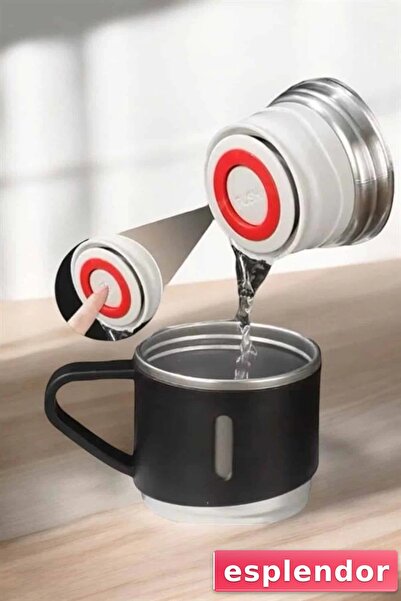 esplendor طقم ترمس من الفولاذ المقاوم للصدأ مكون من 3 قطع مفرغة وحفظ الحرارة ...