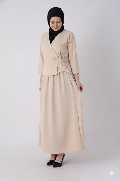 AWOONN Γυναικείο Σετ Τεσεττούρ με Φούστα