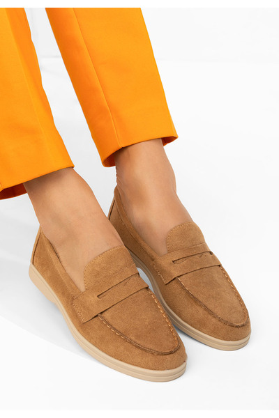B T Shoes Mocasini dama Hesika camel