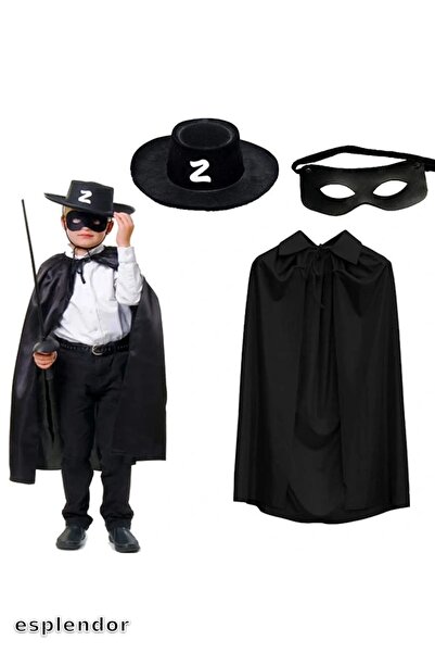 esplendor طقم قبعة وقناع زورو للأطفال