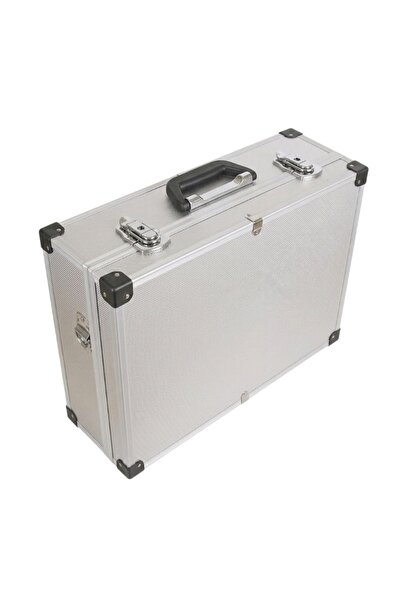 OEM Valiza profesionala din aluminiu robust pentru makeup, 46x32x15 cm, 9L vo...