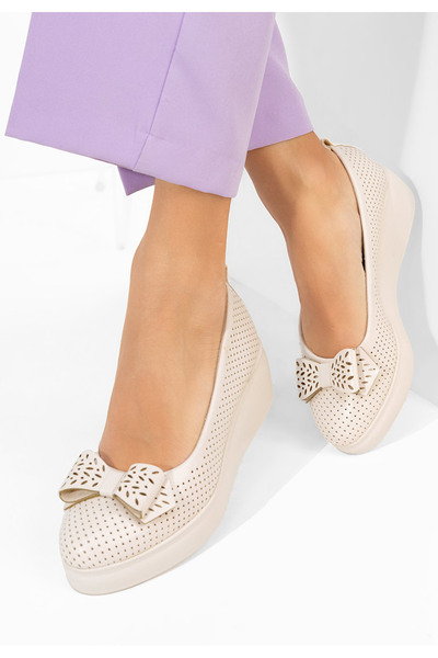 B T Shoes Pantofi cu platformă Latefa bej