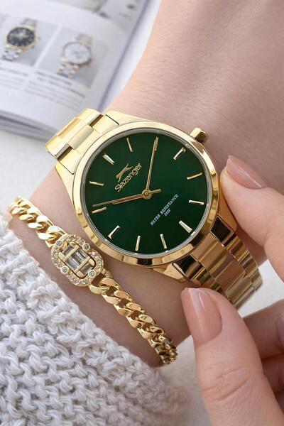 Slazenger Steel Cord 5 Atm Water-Resistant 2-Year-Warranty Women's Wrist Watc...