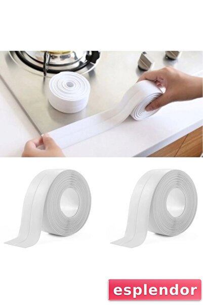 esplendor شريط عازل مكون من قطعتين مقاوم لتسرب المياه للحمام والمطبخ وحوض الا...