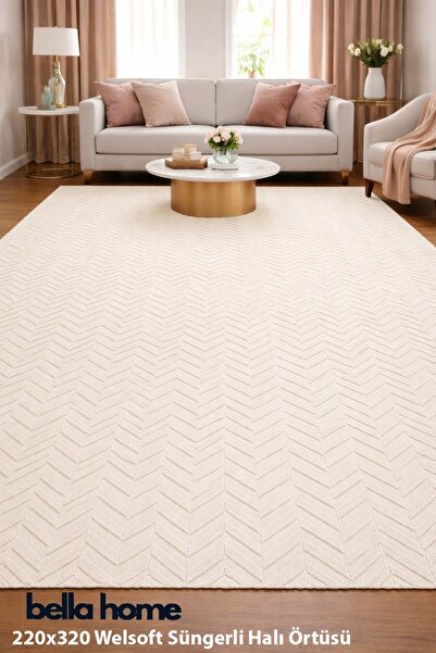 Bella Home 220x320 εκ. Welsoft Κάλυμμα με Χαλί σφουγγάρια |   Απαλής υφής |  ...