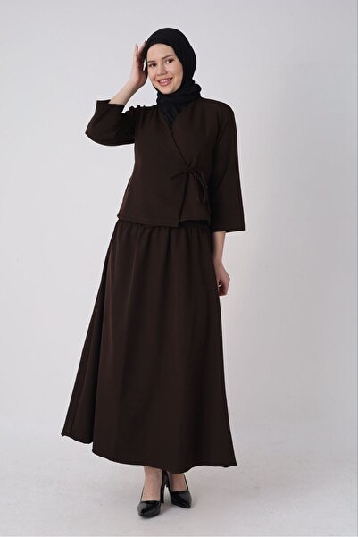 AWOONN Γυναικείο Σετ Τεσεττούρ με Φούστα