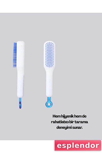 esplendor Anti-Static Hair Comb – Easy to Clean, Silicone Massage Tip, Compac...