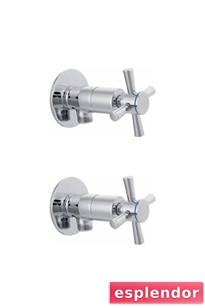 esplendor 2 قطعة بالإضافة إلى تشغيل/إيقاف 4 مقابض من الكروم بمقبض دوار