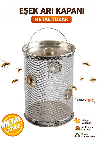 Aksaray Arıcılık Eşek Arı Kapanı Metal Arı Tuzağı Bahçe Arı Tuzağı Eşek Arısı...