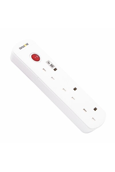 Datazone Power extension socket 2M, 3 way , 13 A fused plug, 110-250 V, Max 2...