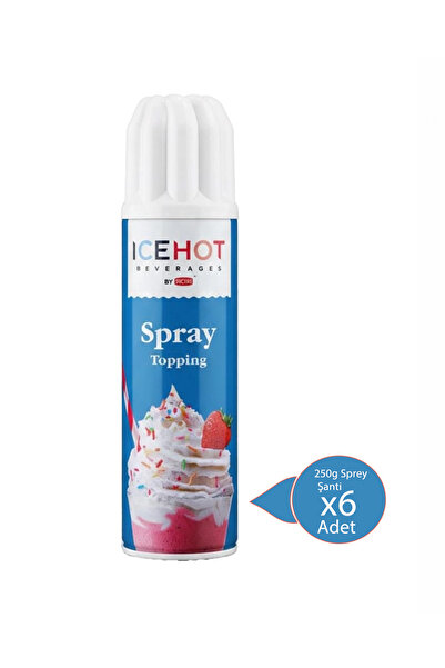 Rich's İcehot Sprey Şanti 250 g X 6 Adet – Soğuk & Sıcak Uyumlu Hazır Sprey K...