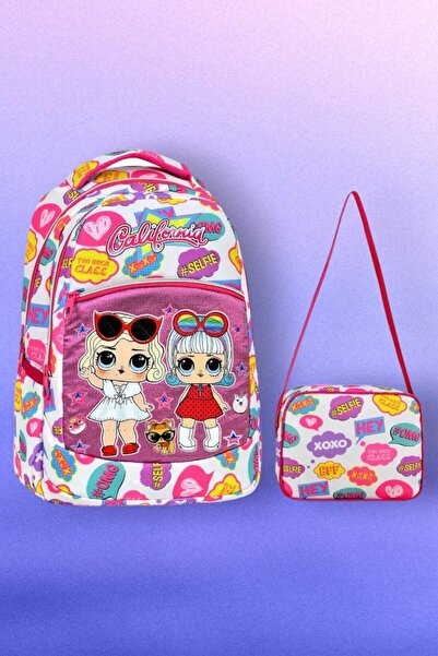 Tezzgelsin Girl's Baby Patterned School Bag Set of 2