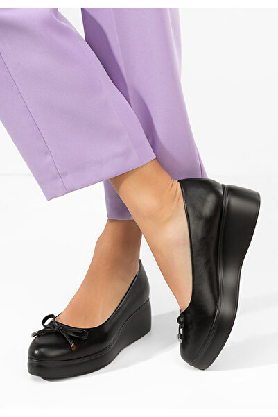 B T Shoes Black Olmaria Platform Sole shoes