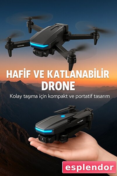 esplendor Yükseklik Sabitlemeli Katlanabilir Drone 1080P 4K Kamera Seçenekli