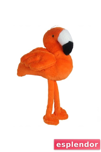 esplendor لعبة فلامينجو برتقالية وبري بطول 58 سم، رفيق النوم