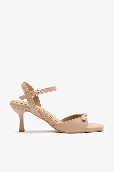 Louis Cardy Osso Nude Leather Women's Heeled Shoes