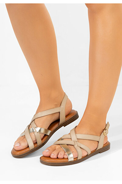 B T Shoes Sandale fără toc Latifia kaki