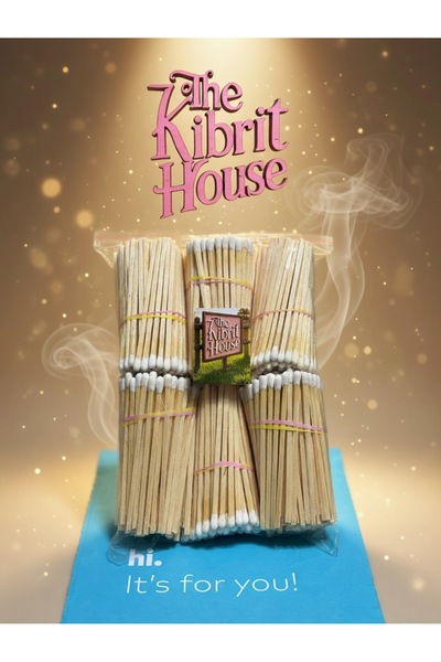 House The Kibrit House 250GR Mum Yanı Konsept Lüks Beyaz Renkli Şömine/puro K...