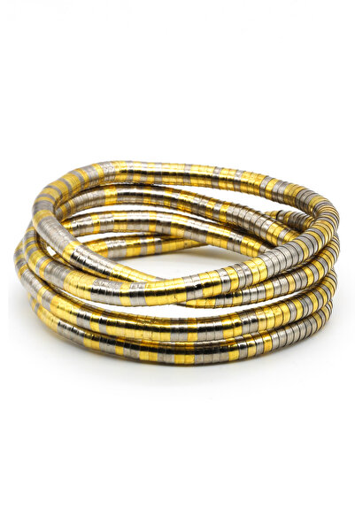 Nearsis Steel Multi-Spralled Snake Bracelet