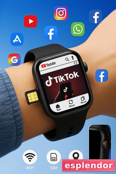 esplendor Akıllı Saat Iphone Ve Android Tüm Telefonlara Uyumlu Instagram,YouT...