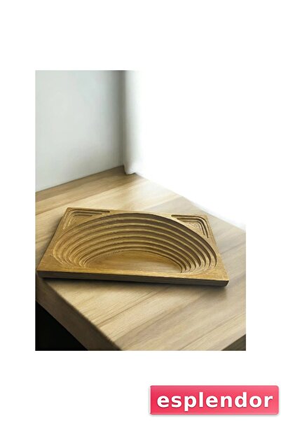 esplendor سرير خشبي مستطيل للحيوانات الأليفة