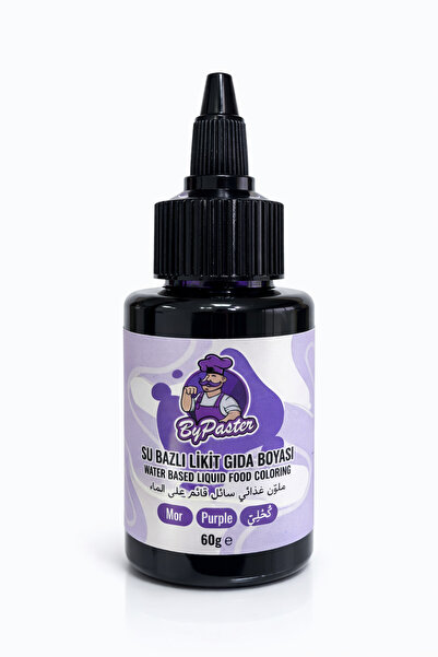By Paster Mor Su Bazlı Likit Gıda Boyası 60 Gr