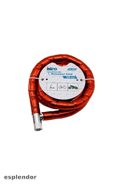 esplendor قفل دراجة نارية أحمر اللون 22 مم × 150 سم