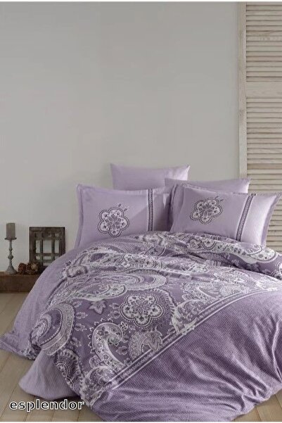esplendor Clasy Single Satin Duvet Cover Set Pellini V2 Lilac