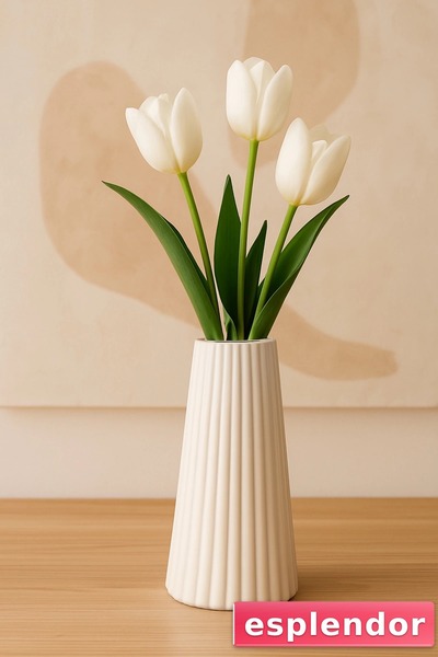 esplendor مزهرية على الطراز البوهيمي مقاس 15 سم متوسطة الحجم مزخرفة على الطرا...