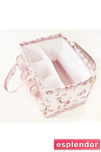 esplendor Baby Easy to Use Patterned Portable Care Bag (pink)