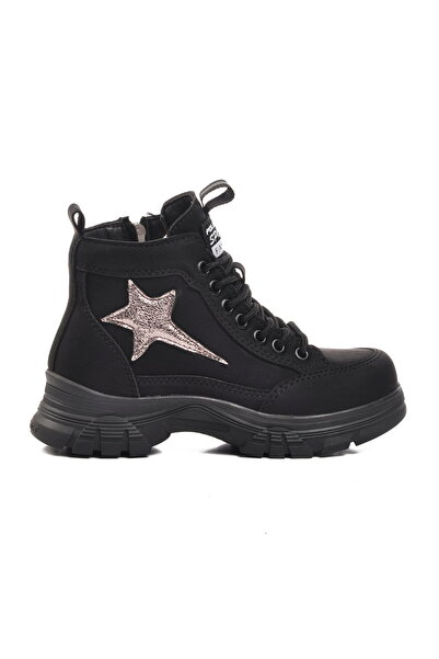 Aspor Black Emerald Fleece Lined Girls' Boots