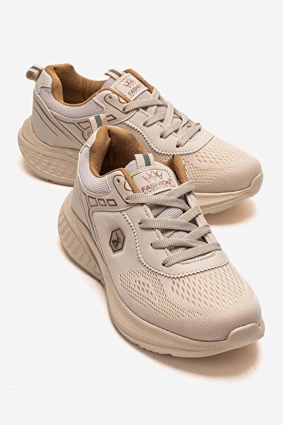 CCWAY AYAKKABI Bağlı Anorak Women's Sports Shoes Beige Beige